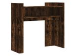 Vidaxl Tavolo Consolle Rovere Fumé 100X35X90 Cm Materiale A Base Di Legno