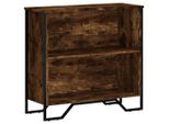 Vidaxl Libreria In Rovere Fumé 80X31X74,5 Cm Materiale A Base Di Legno