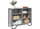 Vidaxl Credenza Grigio Sonoma 91X35,5X74,5 Cm Materiale A Base Di Legno
