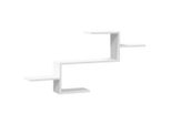 Vidaxl Scaffale A Muro Bianco 104X15X49 Cm Materiale A Base Di Legno