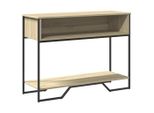 Vidaxl Tavolo Consolle Rovere Sonoma 100X35X74,5 Cm Materiale A Base Di Legno
