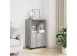 Vidaxl Armadio A Rotelle Grigio Sonoma 55X40X91 Cm Materiale A Base Di Legno