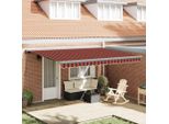 Vidaxl Tenda Da Sole Retrattile Arancione E Marrone 450 X 300 Cm