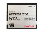 SANDISK Speicherkarte CFast Extreme Pro 2.0, grau, 512 GB, Speicherkarten