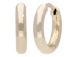 Paar Creolen Firetti "Schmuck Geschenk Silber 925 Ohrschmuck Ohrringe Klassisch", Gold (Gelbgoldfarben), Ohrringe, Damen, Silber 925 (Sterlingsilber)