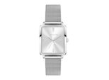 Quarzuhr Tamaris "Square Meets Mesh", Silberfarben, Armbanduhren, Damen, Quarzuhr, Armbanduhr, Damenuhr, Edelstahlarmband, Analog