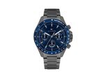 Multifunktionsuhr Tommy Hilfiger "Clark", Blau (Schwarz, Blau), Armbanduhren, Herren, Quarzuhr, Armbanduhr, Herrenuhr, Edelstahlarmband, Analog