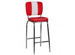 Wohnling American Diner Barstuhl WL1.718 Rot