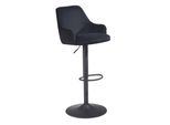 Wohnling Barhocker WL7.007 Samt Schwarz