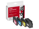 Dots Druckerpatronen Kompatibel Zu Hp 953XL (3HZ52AE), 4Er-Set Schwarz, Cyan, Magenta, Gelb