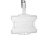 Durable Portabadge Con Clip Per 1 Tessera, 25 Pezzi, Trasparente, 811819