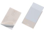 Durable Busta Adesiva Pocketfix® 90X57 Mm Con Asola E Senza Inserto Conf. 100 Pezzi, 100 Pezzi, Trasparente, 837919