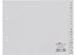 Durable Divisorio A4 In Pp 20 Tasti A-Z Cavalierini Prestampati Con Copertura Parziale , Grigio, 650010