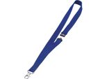 Durable Cordoncino In Tessuto 20 Con Moschettone, 10 Pezzi, Blu Scuro, 813707