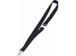 Durable Cordoncino In Tessuto 20 Con Moschettone, 10 Pezzi, Nero, 813701