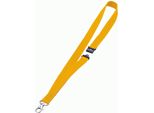 Durable Cordoncino In Tessuto 20 Con Moschettone, 10 Pezzi, Giallo, 813704