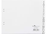 Durable Divisorio A4 In Pp 20 Tasti A-Z Cavalierini Prestampati Con Copertura Parziale , Bianco, 610002