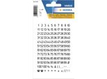 Herma 4155 Zahlen-Sticker 1-100 Folie Schwarz HöHe: 5 Mm(S)