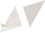 Durable Tasca Triangolare Cornerfix® 75X75 Mm Adesiva Conf. Bulk, 100 Pezzi, Trasparente, 828119