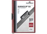 Durable Cartellina Con Clip Duraclip® 60 A4, Rosso Scuro, 220931