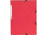 Cartella Exacompta Elastica 3 Lembi Manila In Cartone 355G Formato Din A4 Rosso