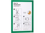 Durable Cornice Espositiva Duraframe® A4 Conf. Bulk, 10 Pezzi, Verde, 488205