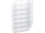 Durable Espositore Da Parete Flexiplus 6 A4 Orizzontale, 6 Pezzi, Trasparente, 1700014401