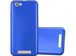 Cadorabo Custodia Protettiva Per Zte Blade A612 Custodia In Blu Telefono Cellulare Tpu Custodia In Silicone Cover Case