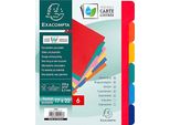 Exacompta Karton-Register, 220 X 170 Mm, 6-Teilig