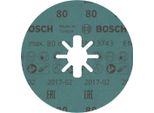 Bosch X-LOCK Disco In Fibra, 125 Mm, K 80, Foro A Stella, R780 Best For Metal + Inox 2608619186