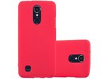 Cadorabo Custodia Protettiva Per Lg K8 2017 Versione Usa Custodia In Rosso Per Telefono Cellulare Tpu Etui Cover Case