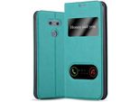 Cadorabo Custodia Protettiva Per Lg G6 In Turchese Custodia Per Cellulare Custodia A Libro Cover Case