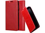 Cadorabo Custodia Per Samsung Galaxy A6S Custodia Protettiva In Rosso Custodia Per Cellulare Cover Chiusura Magnetica
