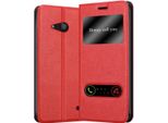 Cadorabo Custodia Protettiva Per Nokia Lumia 550 Cover In Rosso Custodia Per Telefono Cellulare Custodia A Libro Cover Etui