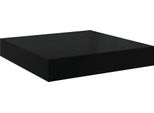 Vidaxl Scaffale Galleggiante Nero Lucido 23X23,5X3,8 Cm Mdf