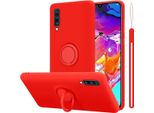 Cadorabo Cover Per Samsung Galaxy A70 / A70S Cover Protettiva In Rosso Custodia Del Telefono Cellulare Tpu Custodia Cover