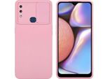 Cadorabo Custodia Per Samsung Galaxy A10S / M01S Custodia Protettiva In Rosa Custodia Del Telefono Cellulare Tpu Custodia Copertura Fotocamera Protezione