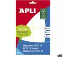 Etichette Adesive Apli 50 X 70 Mm Bianco 10 Fogli (10 Pezzi)