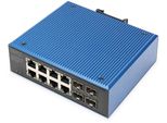 Digitus DN-651153 Switch Industriale Gigabit Ethernet Poe, 8+4 Porte