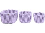 Tom Tailor Cestini Portaoggetti Intrecciati Set Di 3 Organizer Lilla Per Bagno Cucina
