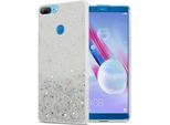 Cadorabo Custodia Per Honor 9 Lite Custodia Protettiva In Tpu Trasparente Custodia Per Telefono Cellulare Custodia Glitter Cover Glitter