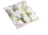 Cuscino Trapuntato 40X40 Cm Giardino Lilla