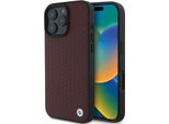 Bmw Bmhmp16X23Rddr Iphone 16 Pro Max6.9 Czerwony/Red Hardcase Segno Pelle Diamante Metallo Logo Magsafe