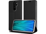 Cadorabo Custodia Per Cellulare Per Xiaomi Redmi Note 8 Pro Custodia Protettiva In Nero Cover Etui Book Case Booklet