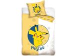 Copripiumino Pikachu Giallo/Bianco - 140 X 200 Cm - 70 X 90 Cm