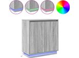 Syfax™ Madia Led Grigio Sonoma 71 X 34,5 X 75 Cm Legno Multistrato