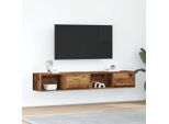 Vidaxl Mobili Tv 2 Pz. Aspetto Legno Recuperato 80X31X25,5 Cm Materiale A Base Di Legno