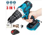 Trapano Elettrico A Percussione, Coppia 520 N-M, Velocità 4000 Giri/Min, Con Batteria 1X