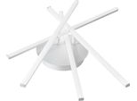 Plafoniera Led Moderna Tullia 40W 2200Lm Luce Calda 3000K, Design A Stella, Alluminio Bianco Satinato, IP20, Led Integrato