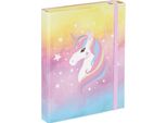 Baagl Copertine Per Quaderni Scolastici A5 Rainbow Unicorn